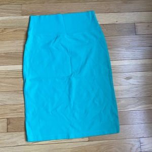Express cotton fitted skirt